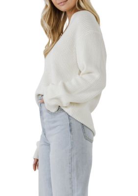 V-neckline Sweater