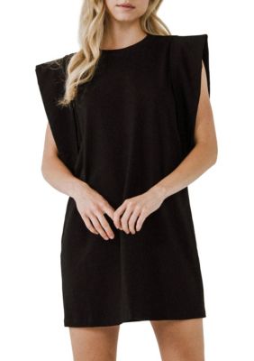 Folded Detail Mini Dress