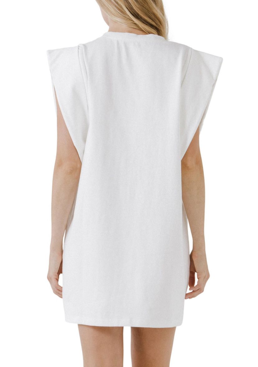 Folded Detail Mini Dress