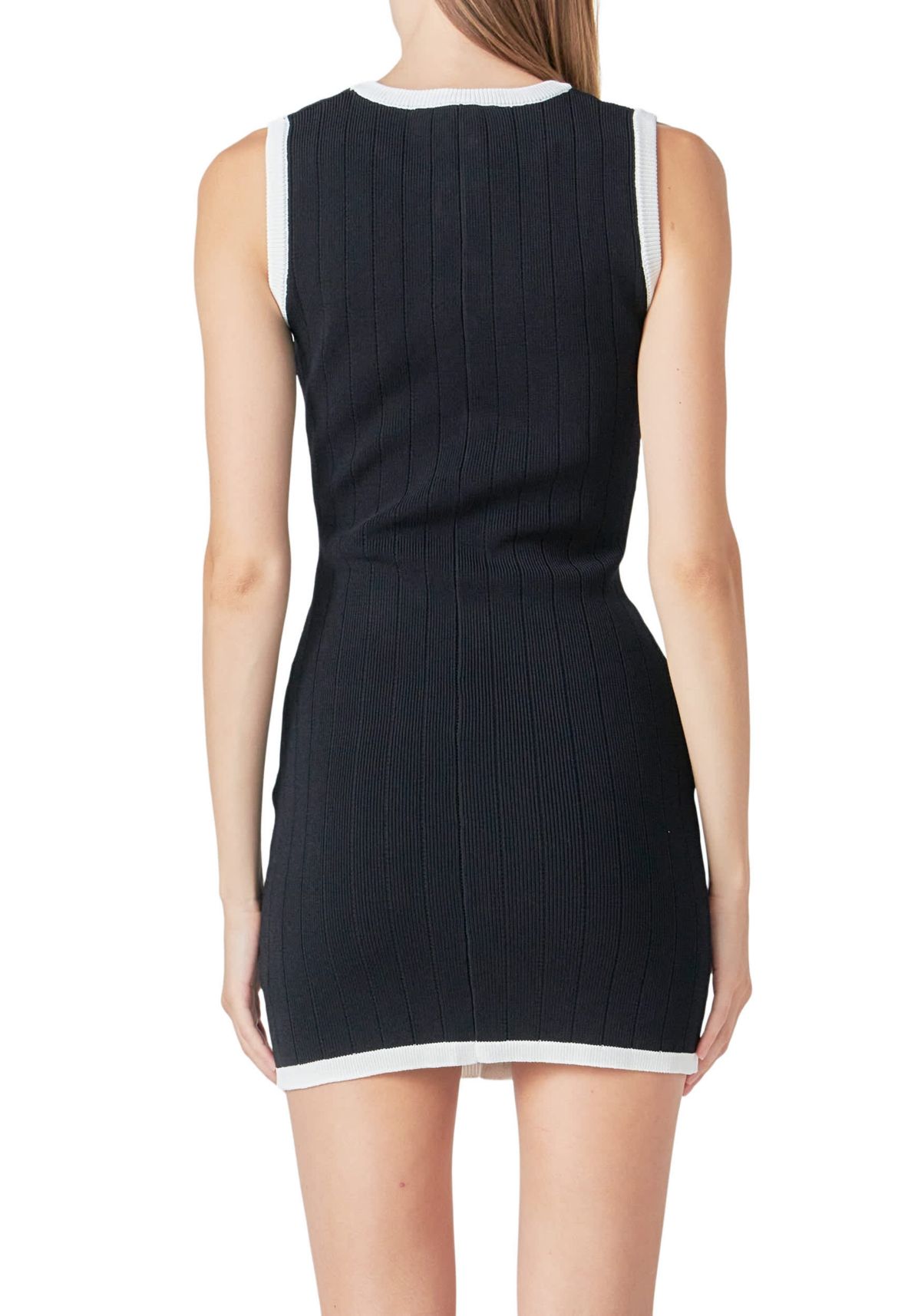 COLOR BLOCK KNIT DRESS