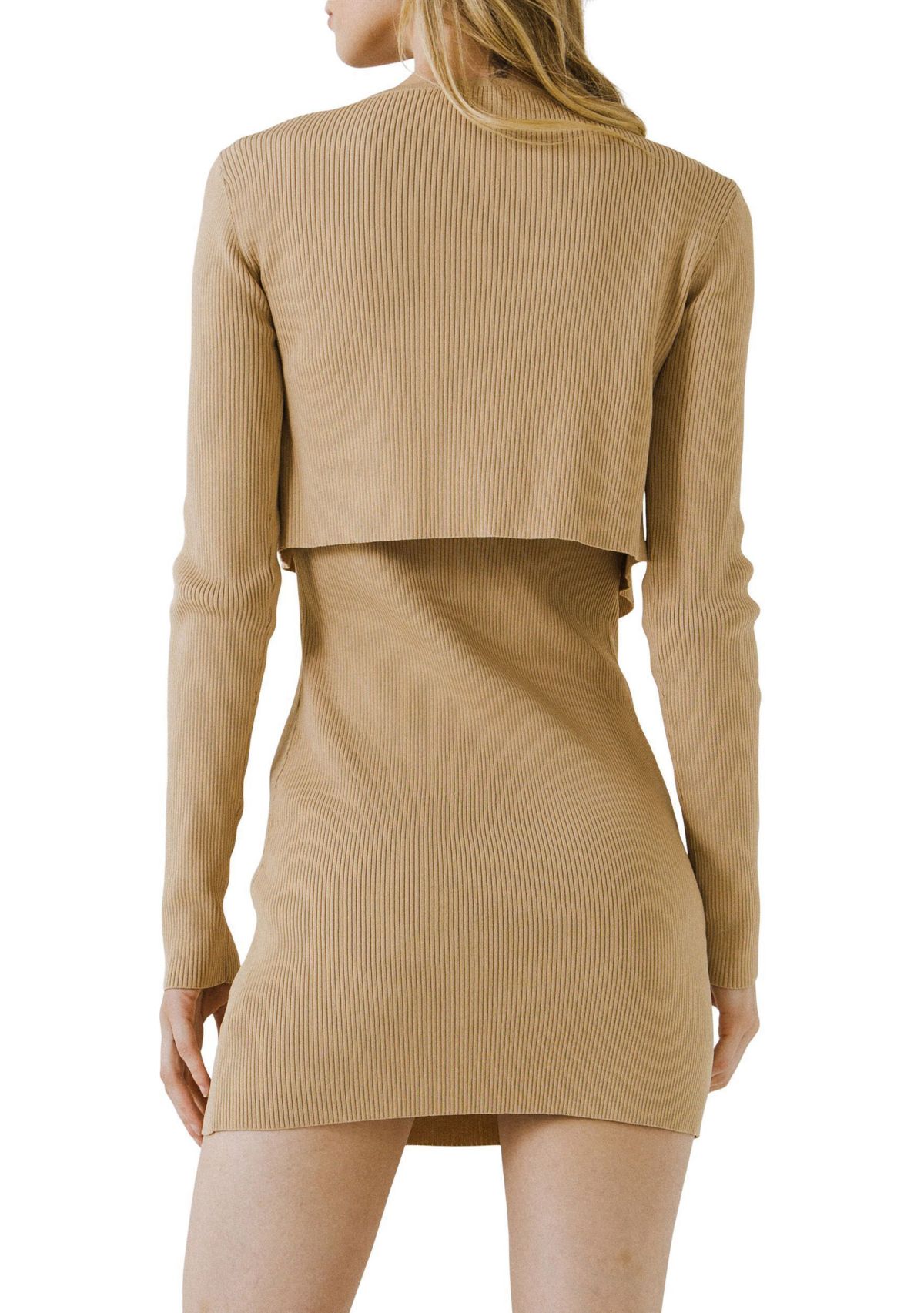 Cropped Knit Cardigan