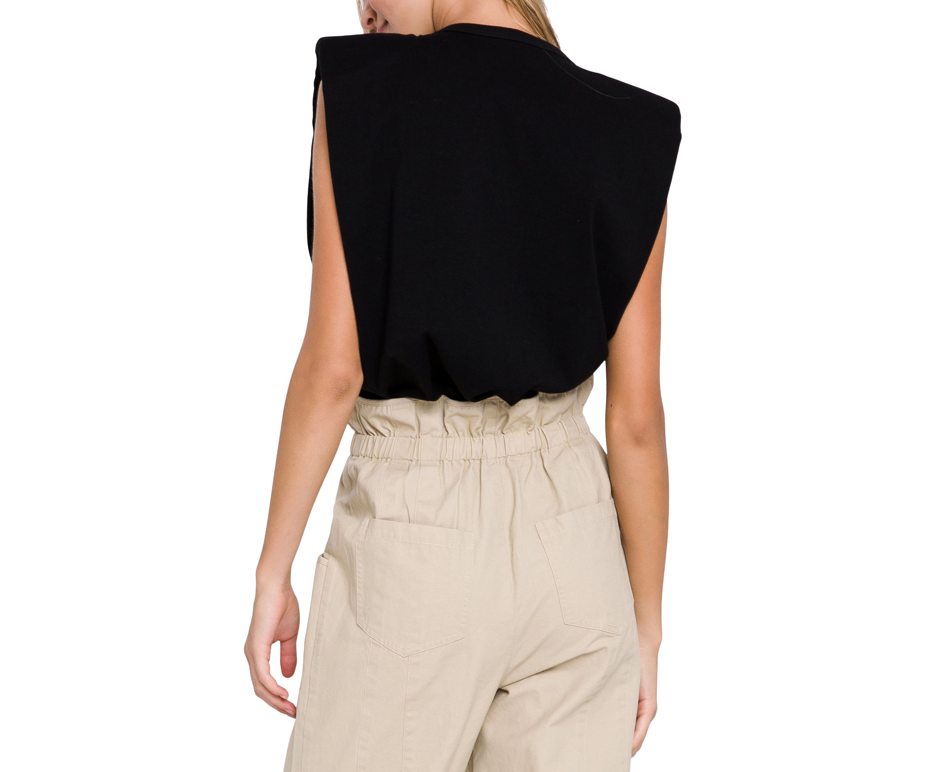 Womens Padded Shoulder T-Shirt