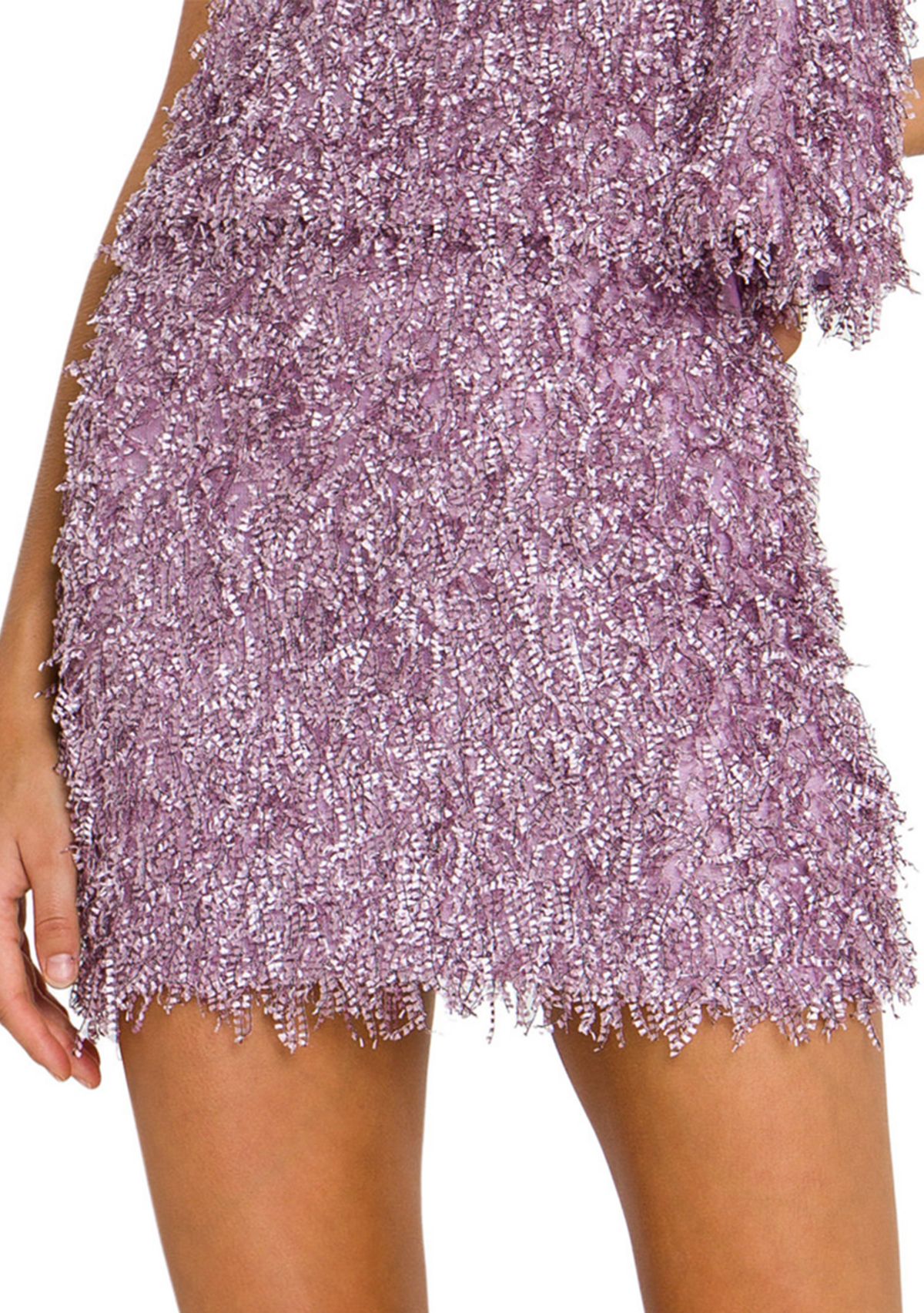 Womens Fringed Mini Skirt
