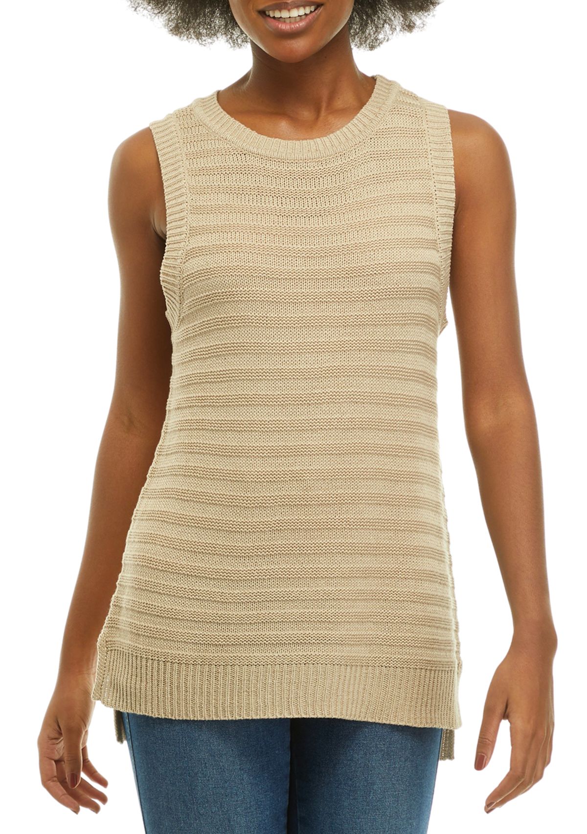 Womens Ribbed Sweater Tank Top