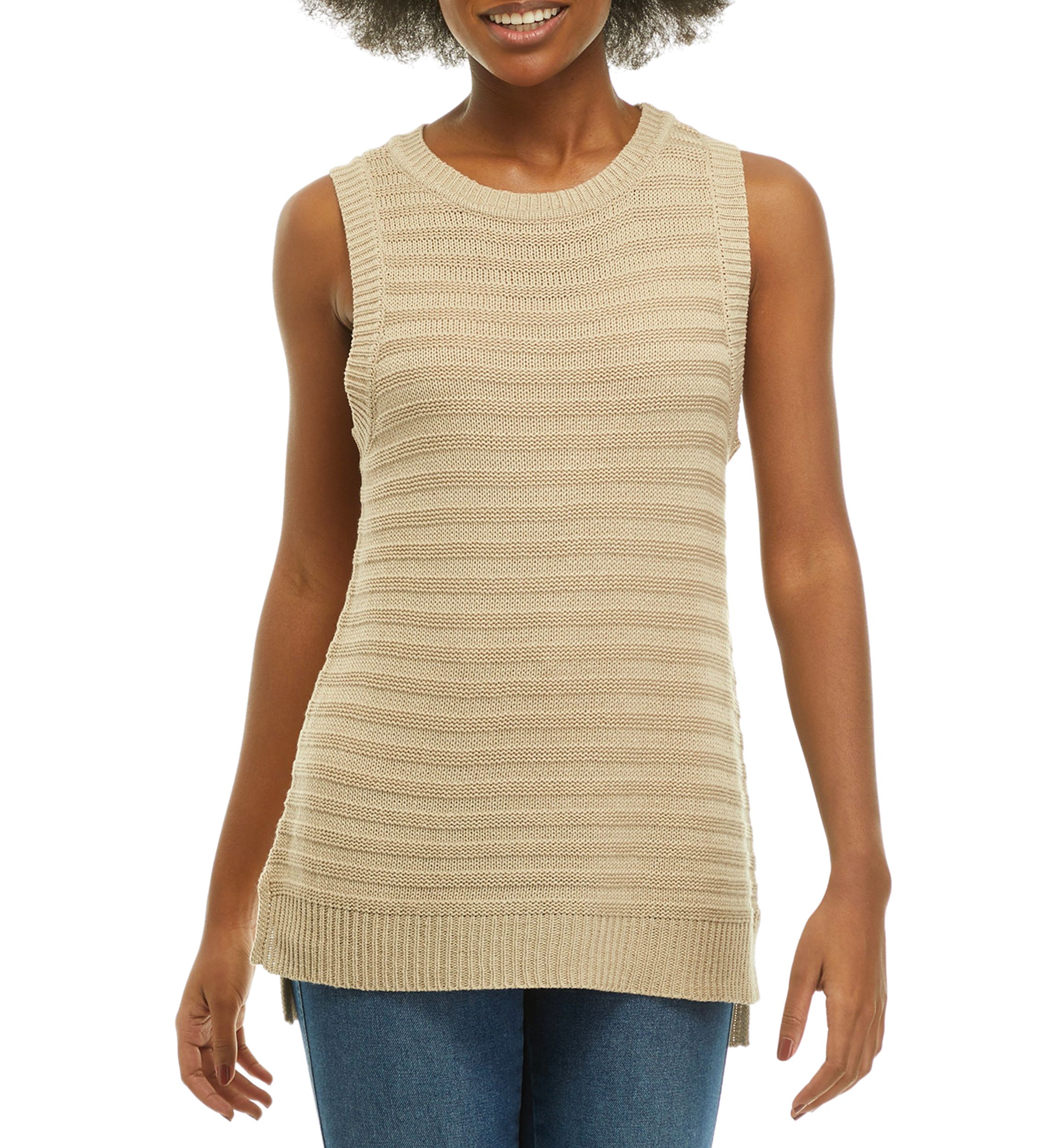 Womens Ribbed Sweater Tank Top