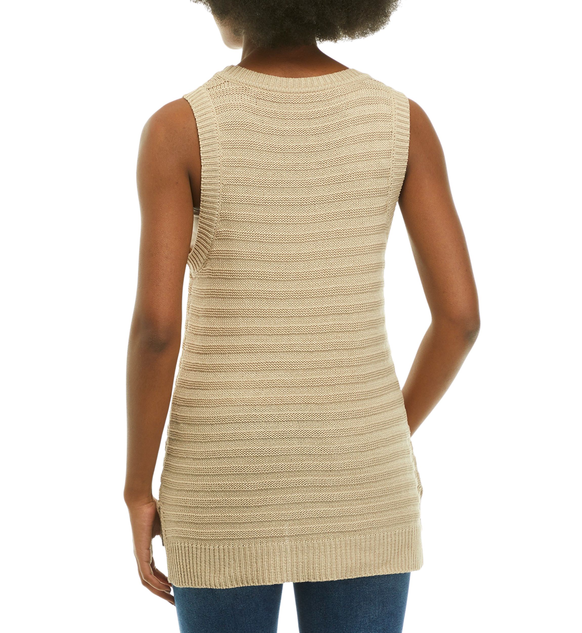 Womens Ribbed Sweater Tank Top