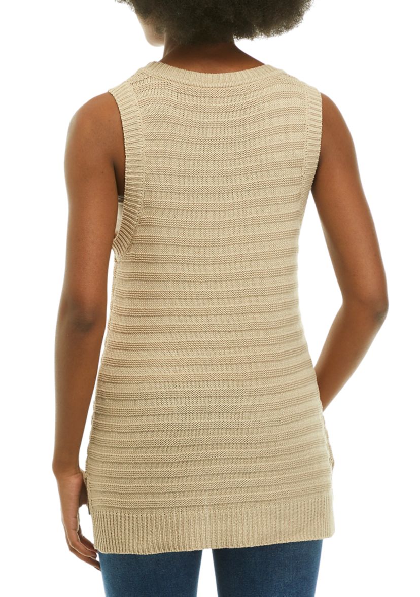 Womens Ribbed Sweater Tank Top