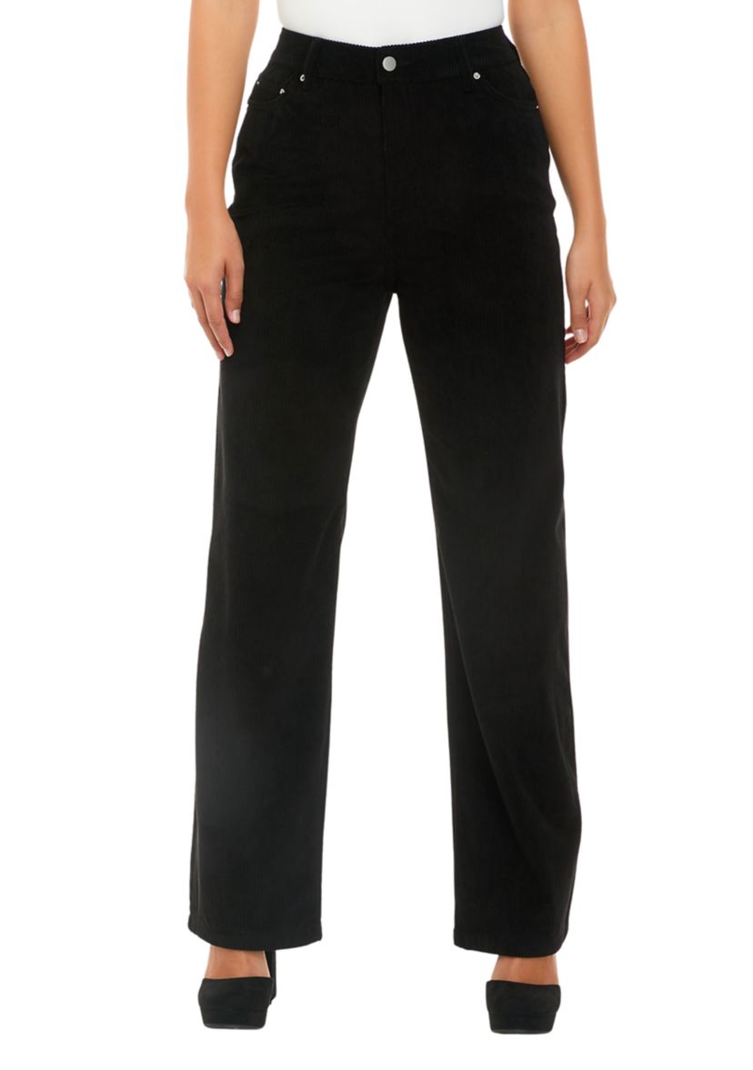 Juniors Straight Leg Corduroy Pants