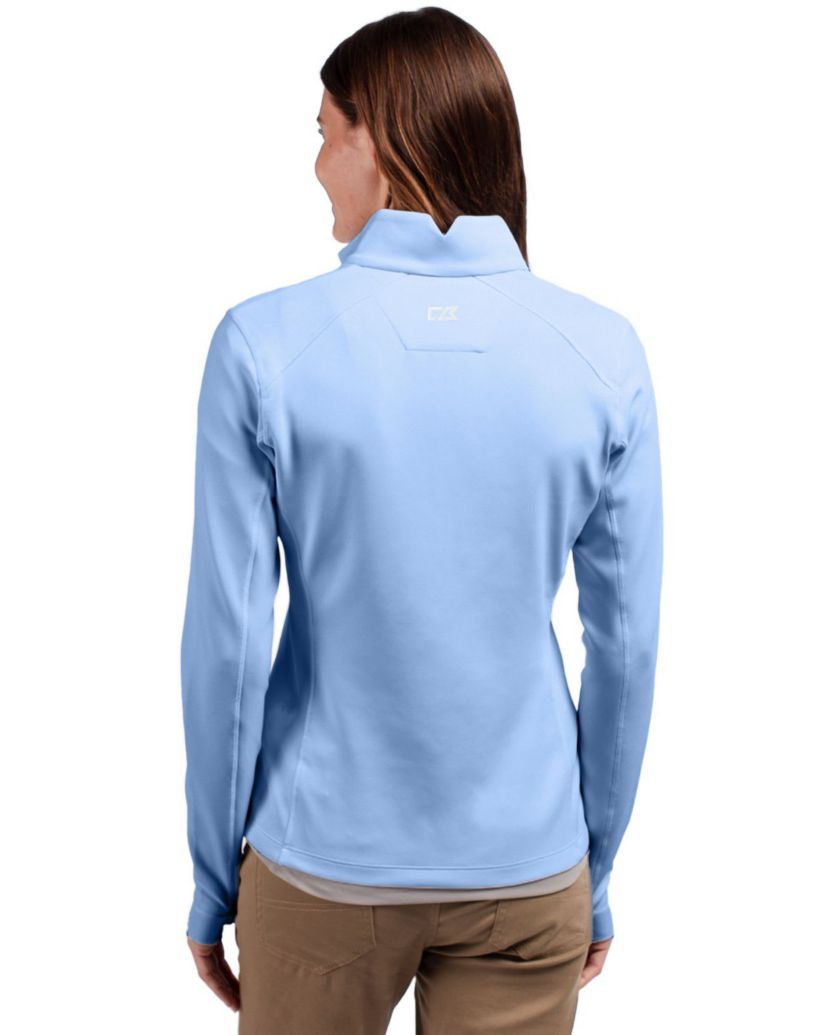 Cutter & Buck Traverse Stretch Eco Quarter Zip Womens Pullover