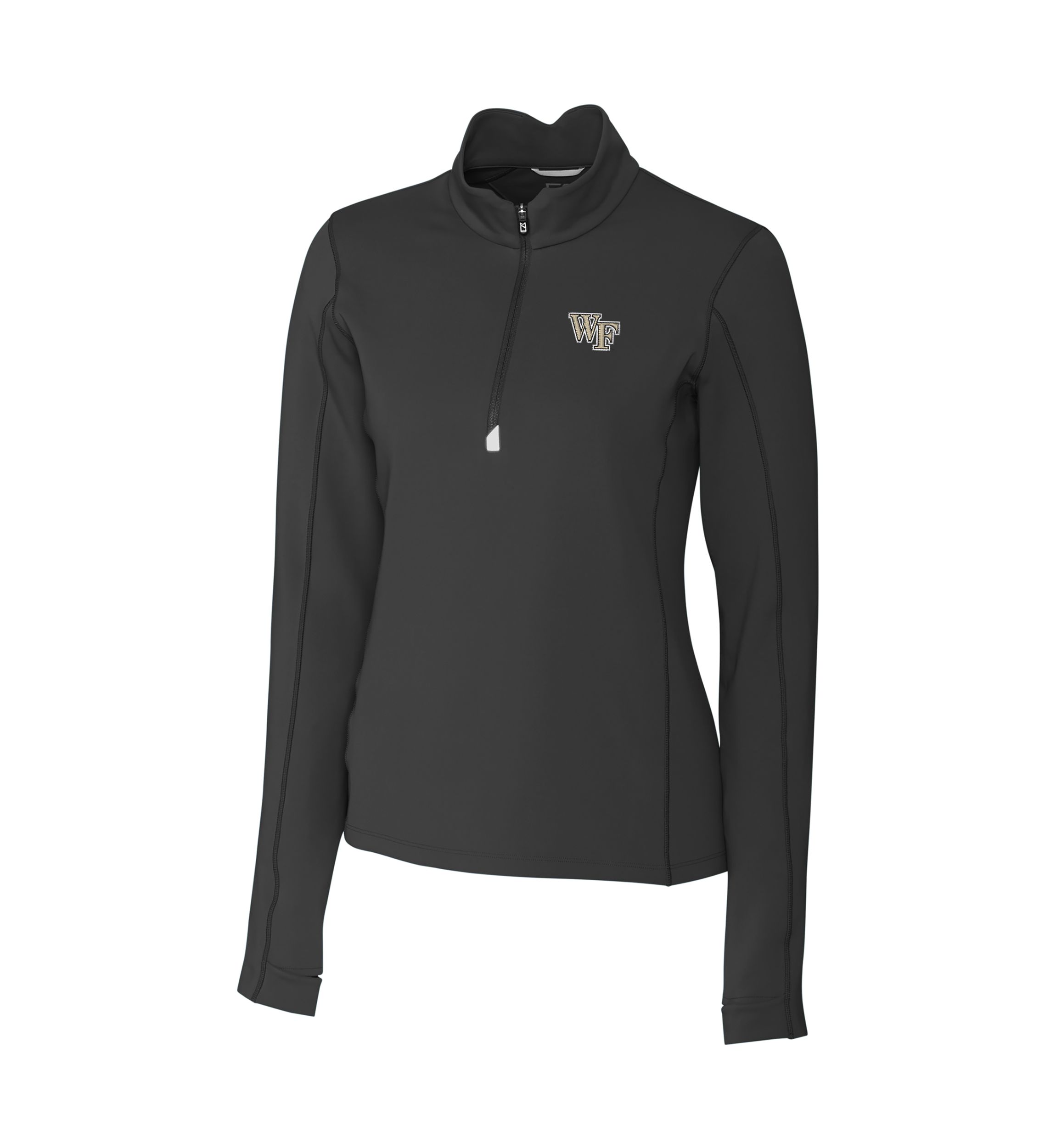 Womens NCAA Wake Forest Demon Deacons Long Sleeve Traverse Half Zip Pullover