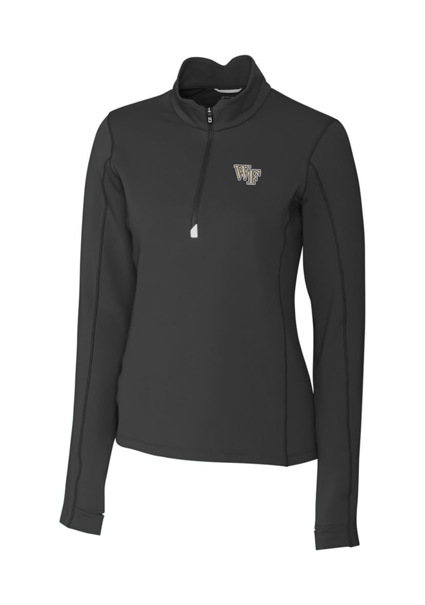 Womens NCAA Wake Forest Demon Deacons Long Sleeve Traverse Half Zip Pullover