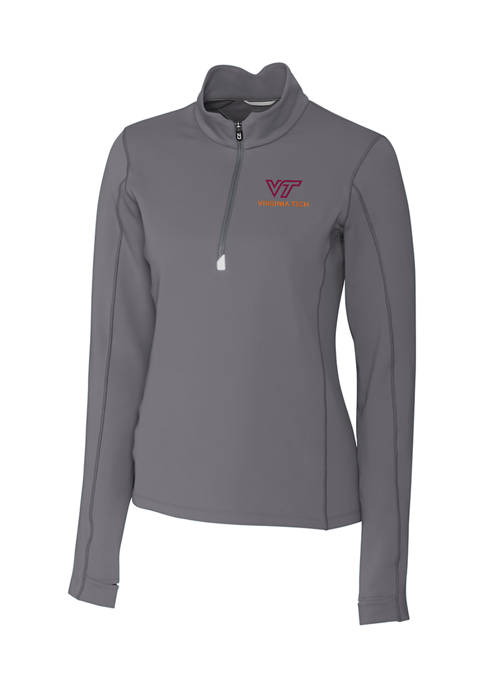 Womens NCAA Virginia Tech Hokies Long Sleeve Traverse Half Zip Pullover