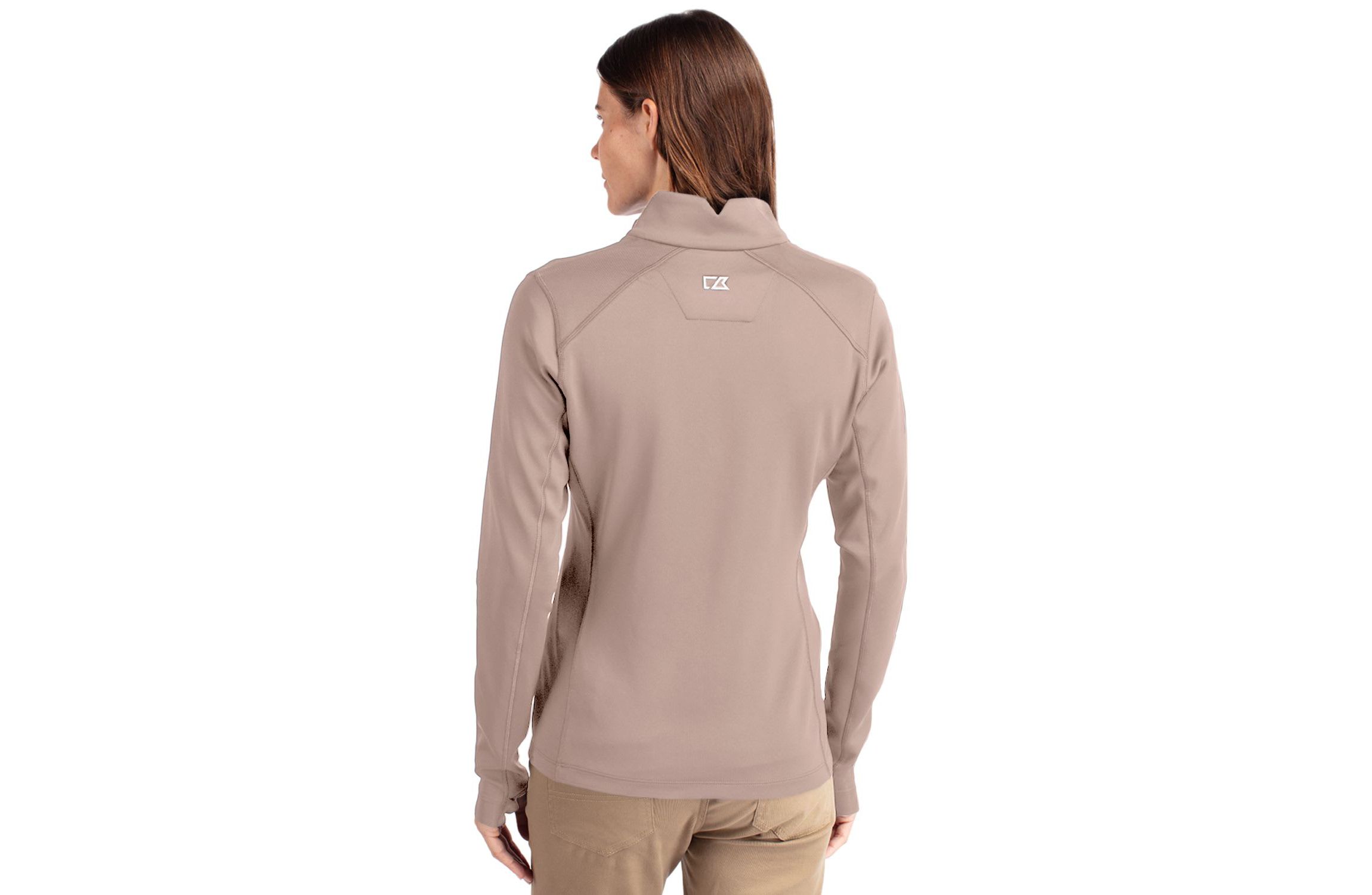 Cutter & Buck Traverse Stretch Eco Quarter Zip Womens Pullover