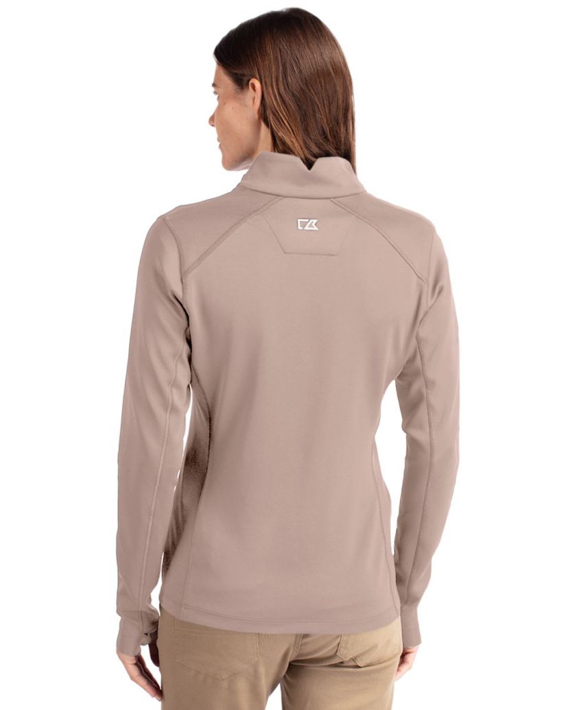 Cutter & Buck Traverse Stretch Eco Quarter Zip Womens Pullover
