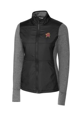 Cutter & Buck Women's Ncaa Maryland Terrapins Long Sleeve Stealth Full Zip Jacket