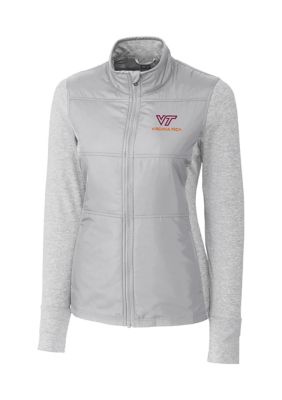 Cutter & Buck Women's Ncaa Virginia Tech Hokies Long Sleeve Stealth Full Zip Jacket