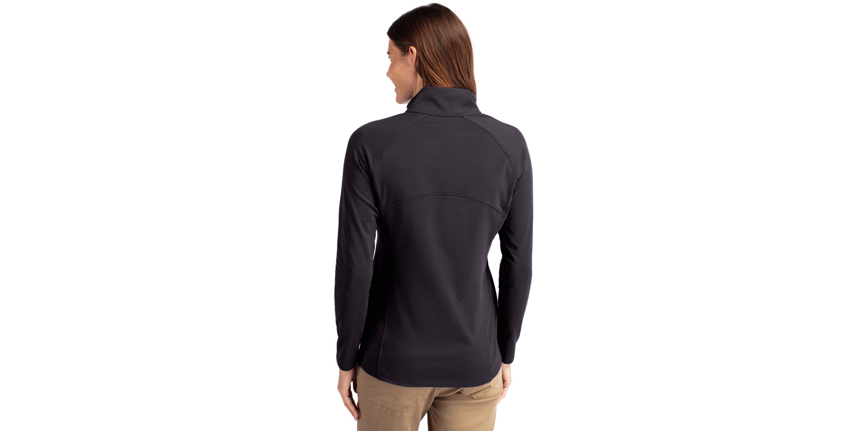 Cutter & Buck Adapt Eco Knit Stretch Recycled Womens Half Zip Pullover