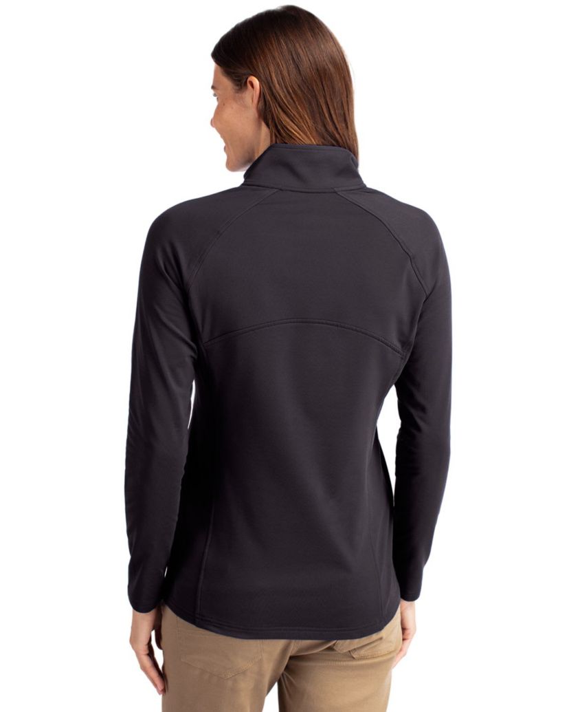 Cutter & Buck Adapt Eco Knit Stretch Recycled Womens Half Zip Pullover