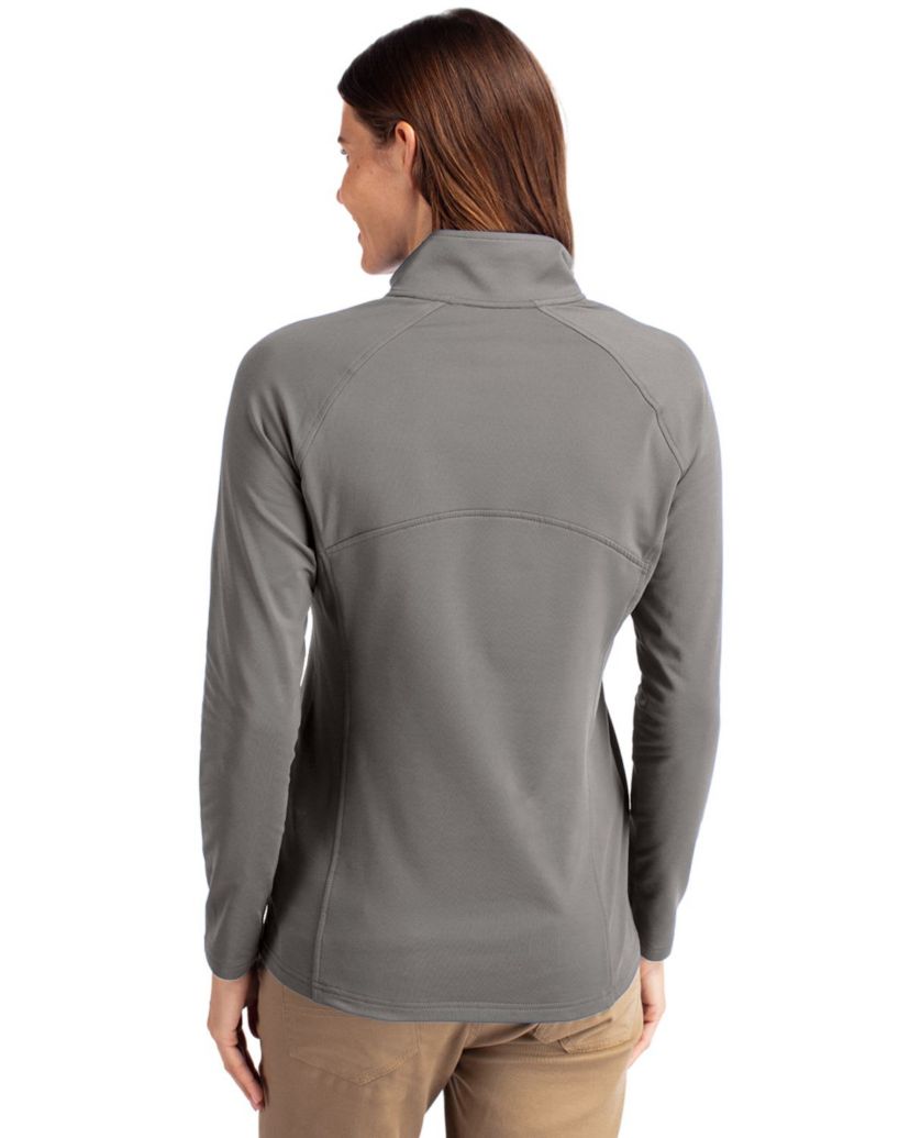 Cutter & Buck Adapt Eco Knit Stretch Recycled Womens Half Zip Pullover