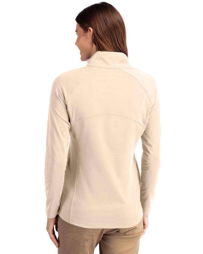 Cutter & Buck Adapt Eco Knit Stretch Recycled Womens Half Zip Pullover
