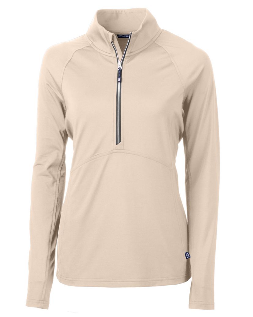 Cutter & Buck Adapt Eco Knit Stretch Recycled Womens Half Zip Pullover