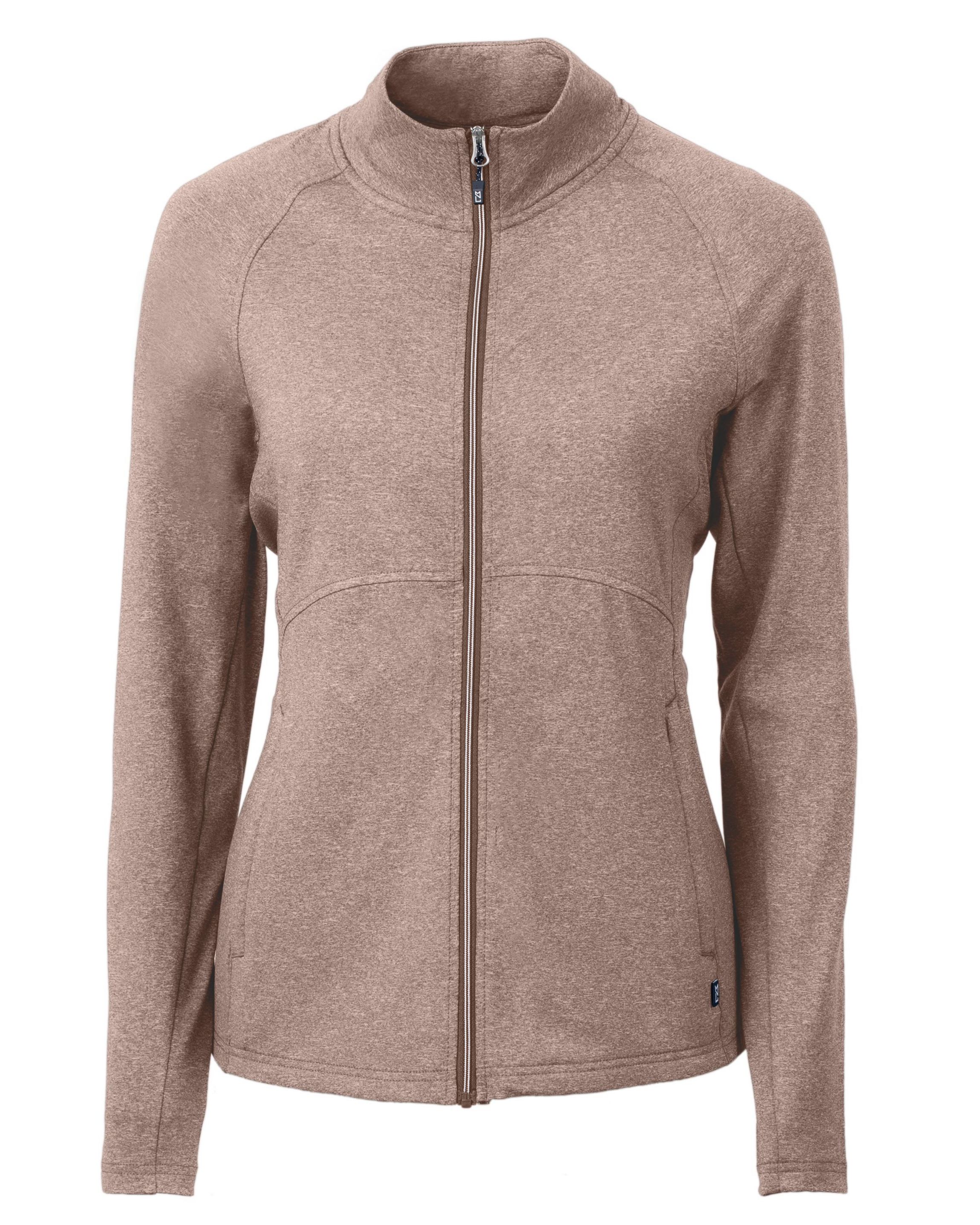 Cutter & Buck Adapt Eco Knit Heather Recycled Womens Full Zip