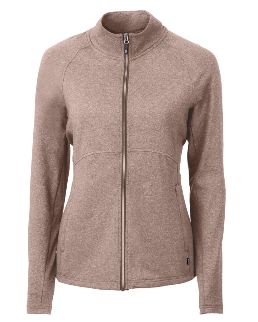 Cutter & Buck Adapt Eco Knit Heather Recycled Womens Full Zip