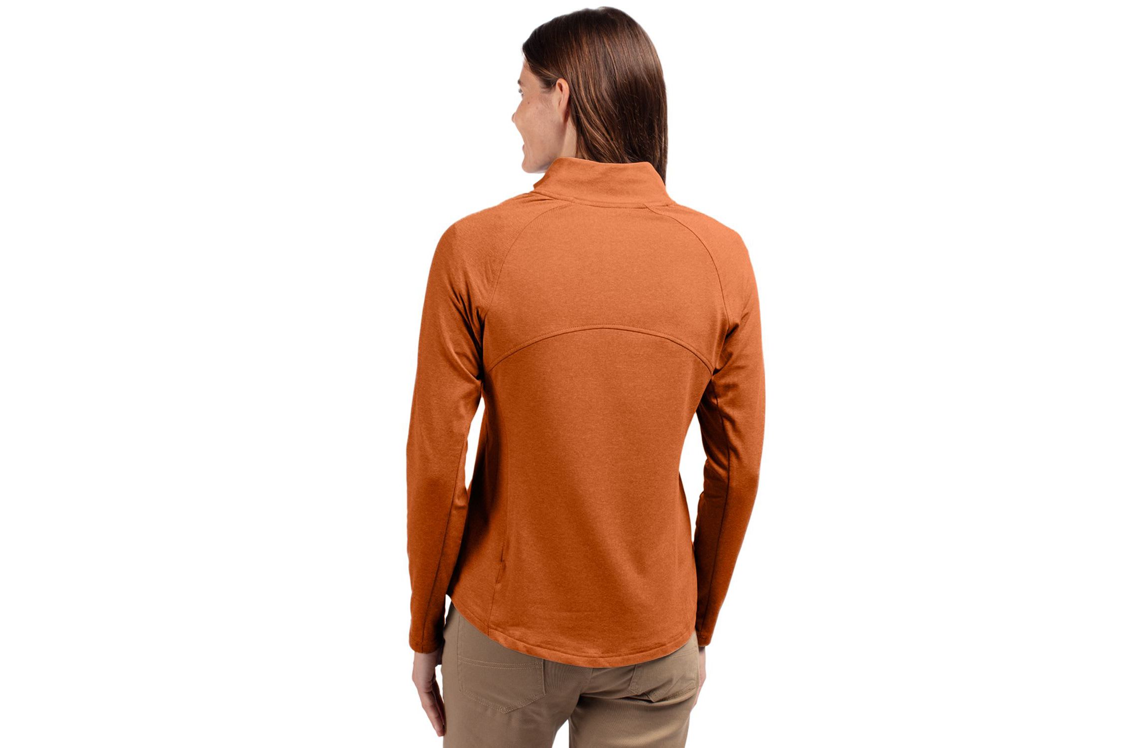 Cutter & Buck Adapt Eco Knit Heather Recycled Womens Full Zip