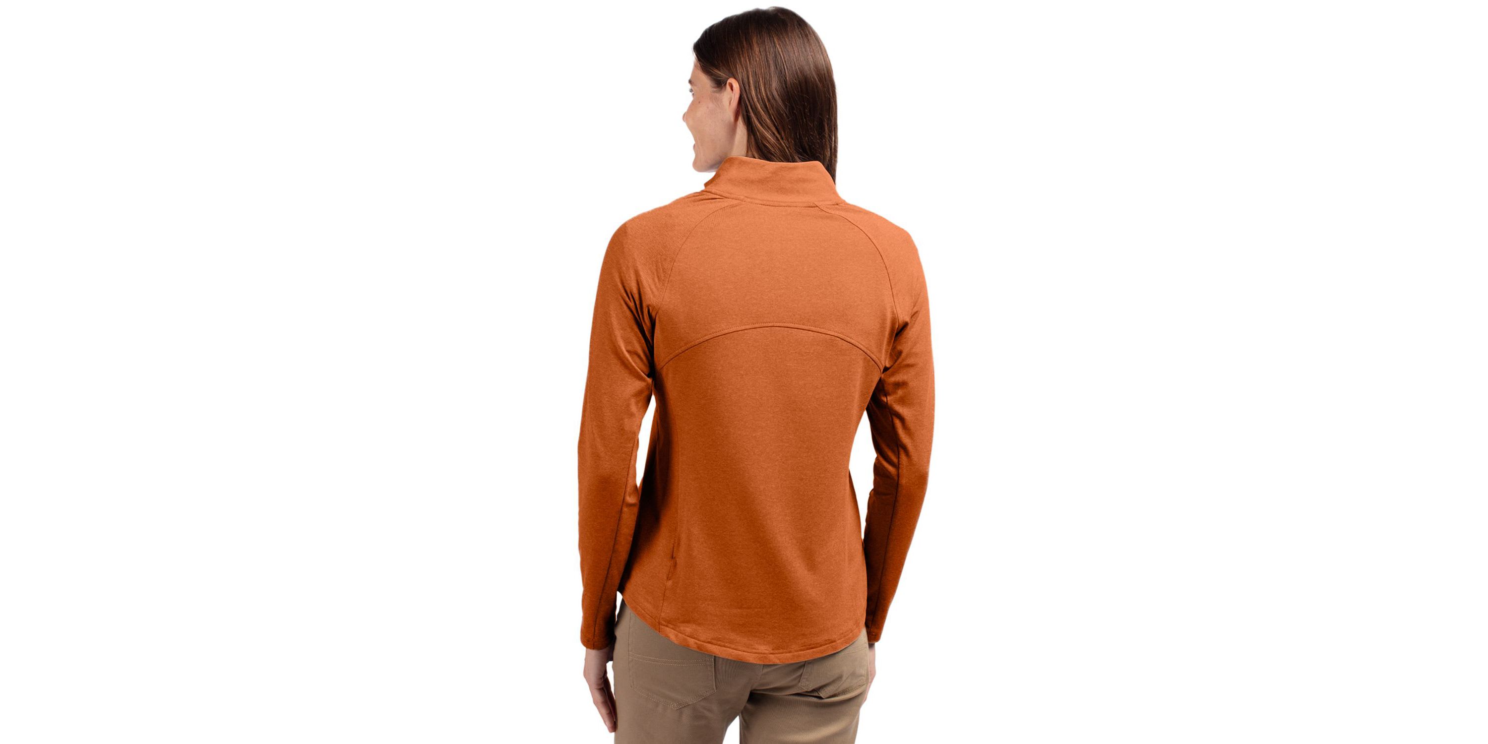 Cutter & Buck Adapt Eco Knit Heather Recycled Womens Full Zip