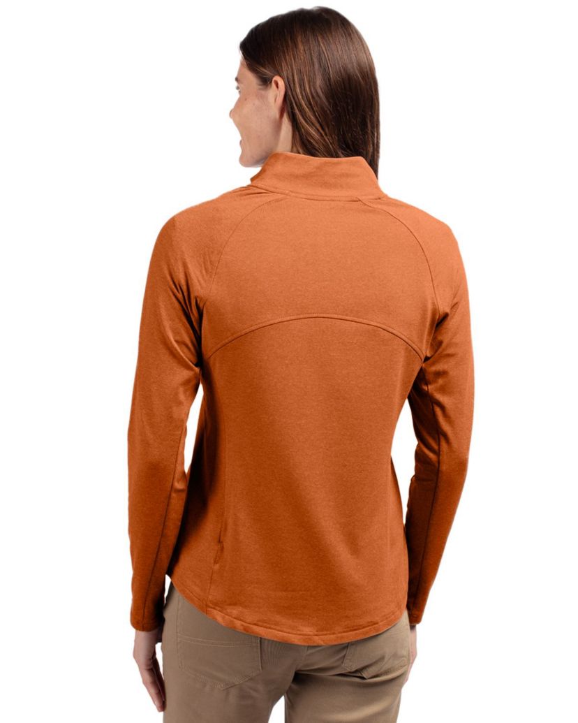 Cutter & Buck Adapt Eco Knit Heather Recycled Womens Full Zip