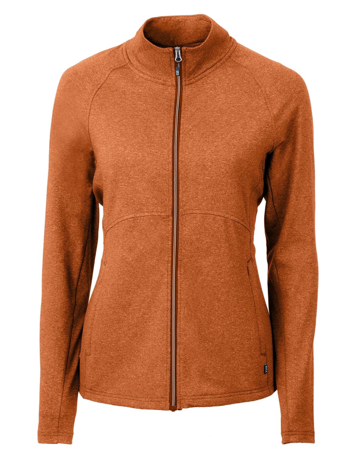 Cutter & Buck Adapt Eco Knit Heather Recycled Womens Full Zip