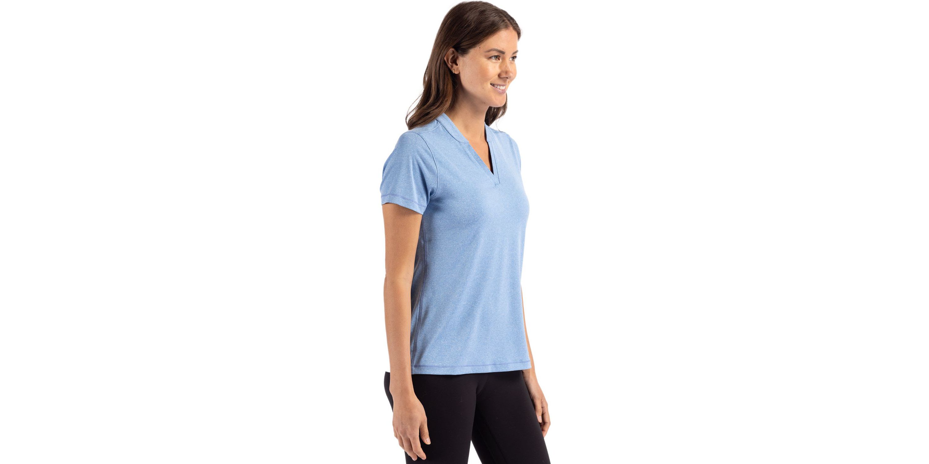 Cutter & Buck Forge Heathered Stretch Womens Blade Top