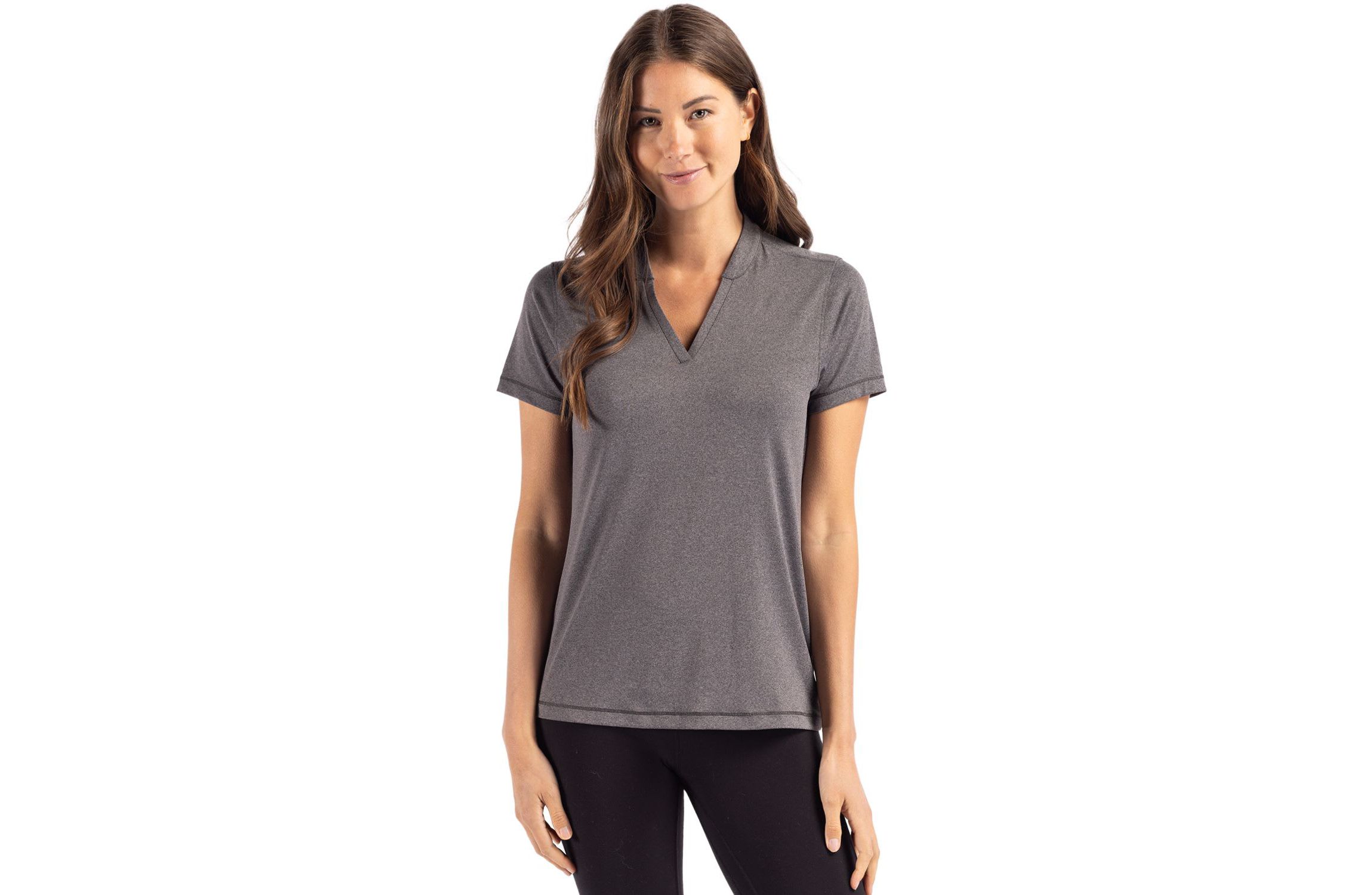Cutter & Buck Forge Heathered Stretch Womens Blade Top