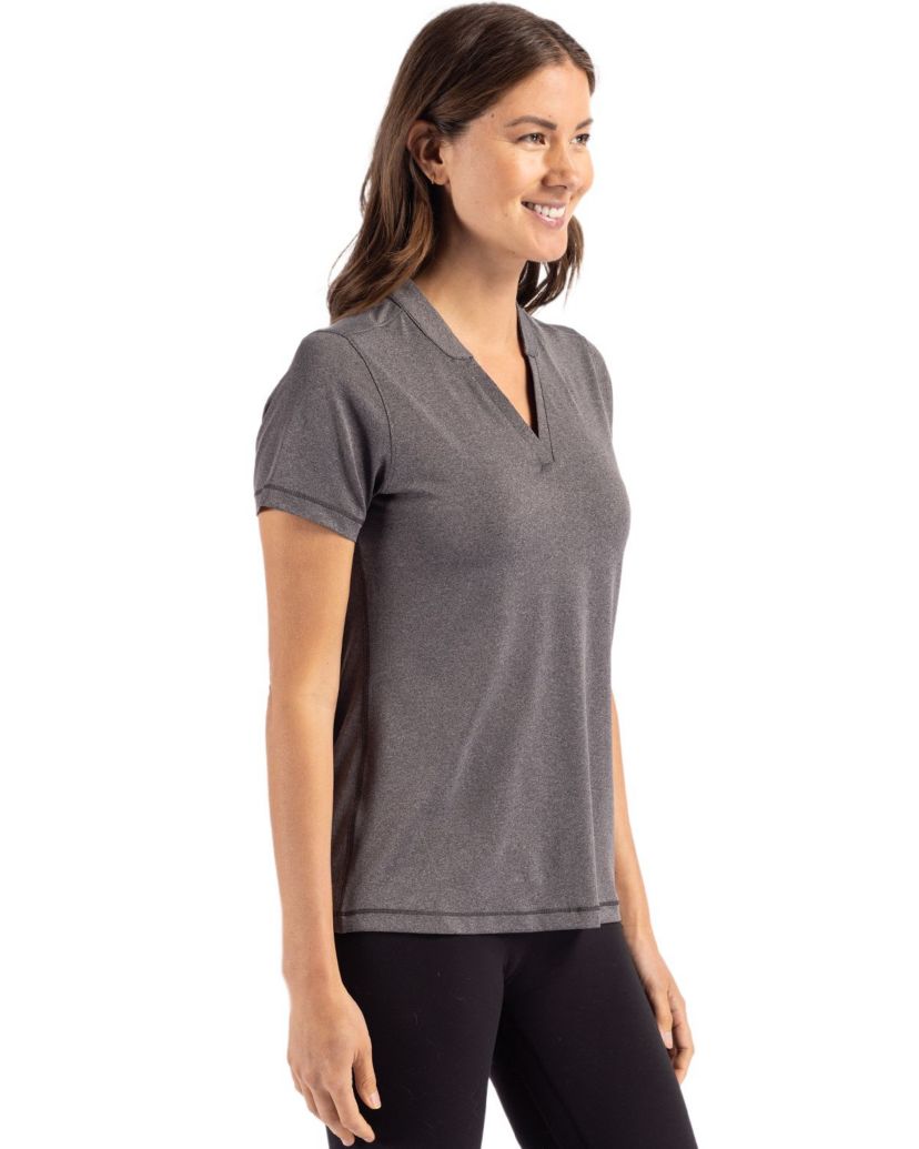 Cutter & Buck Forge Heathered Stretch Womens Blade Top