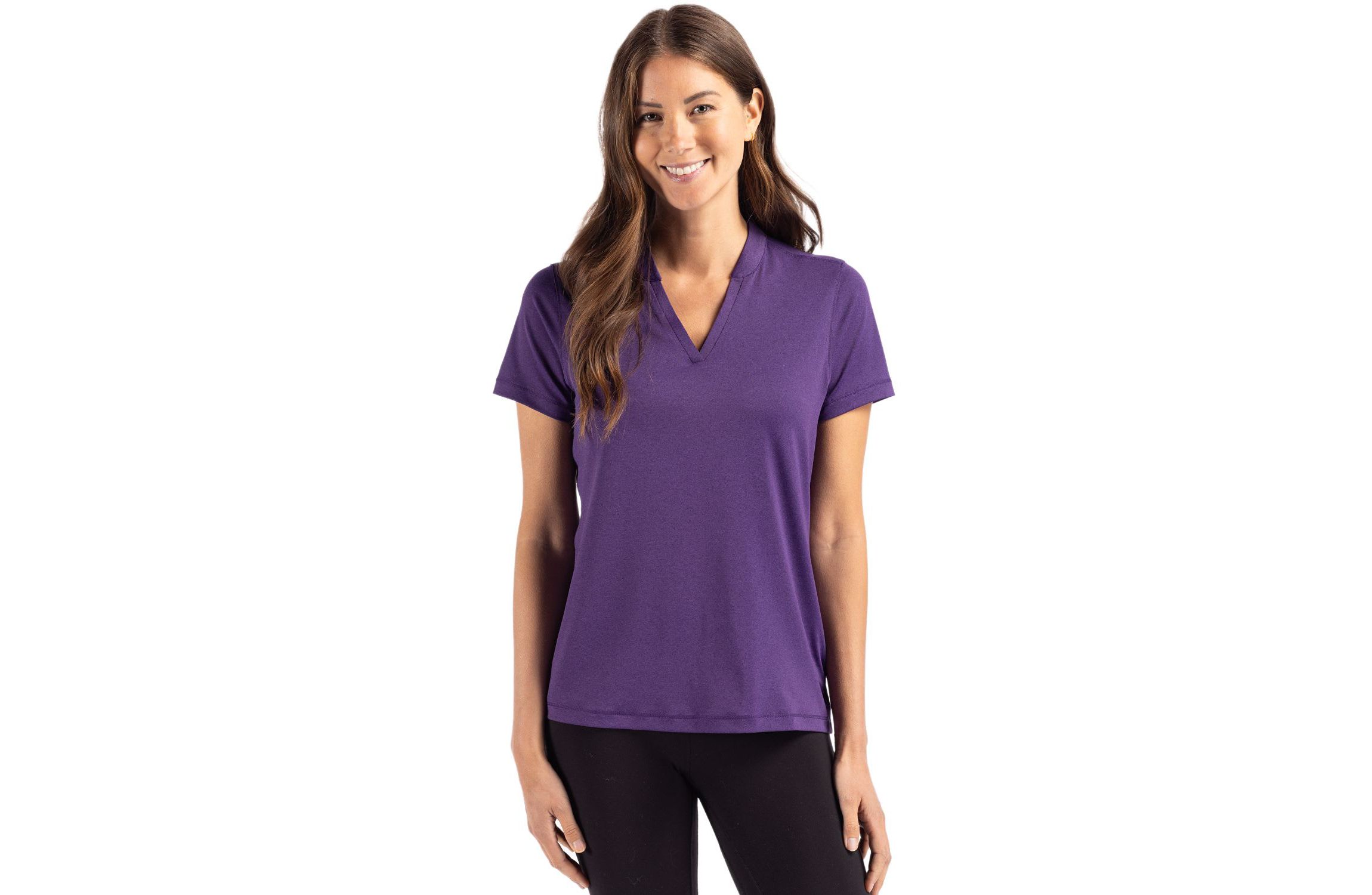 Cutter & Buck Forge Heathered Stretch Womens Blade Top
