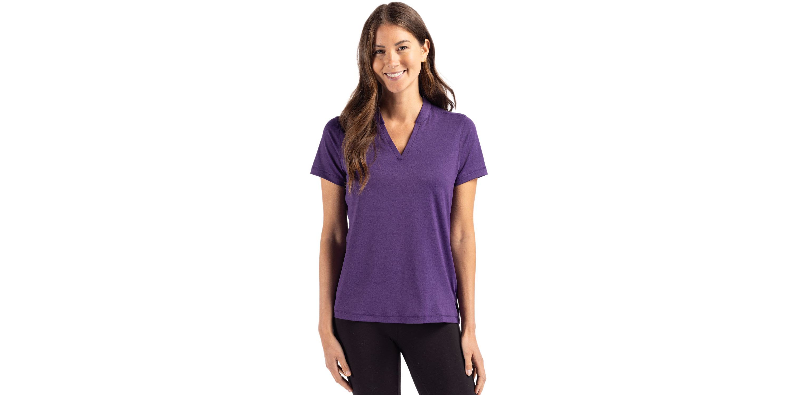 Cutter & Buck Forge Heathered Stretch Womens Blade Top