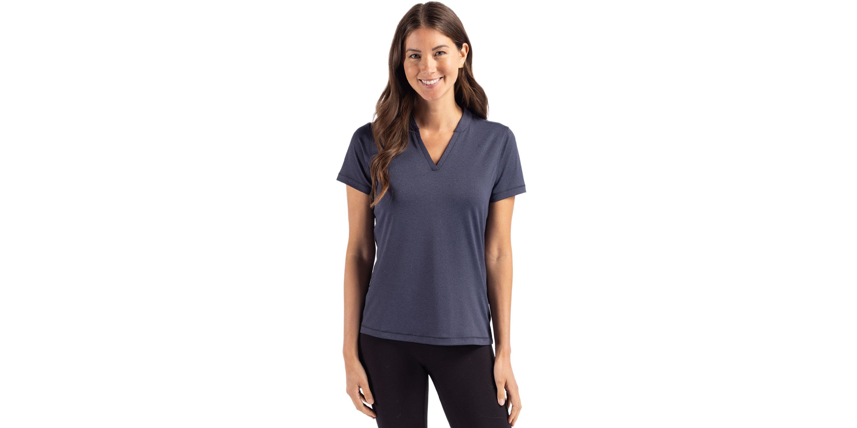 Cutter & Buck Forge Heathered Stretch Womens Blade Top
