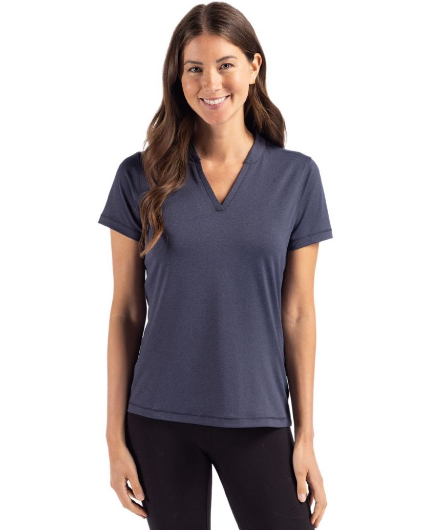 Cutter & Buck Forge Heathered Stretch Womens Blade Top