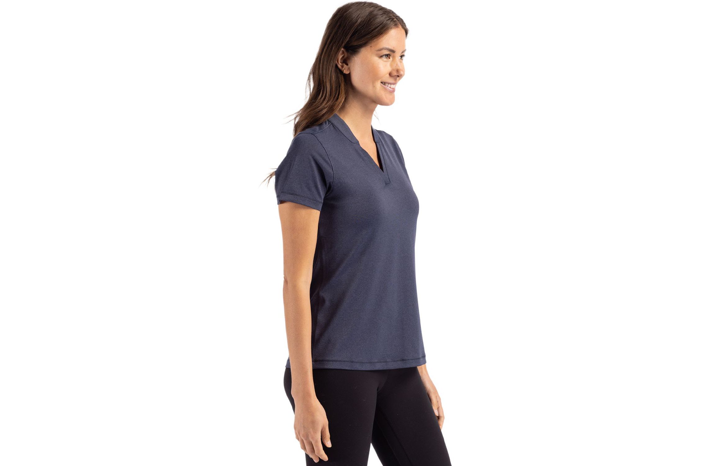 Cutter & Buck Forge Heathered Stretch Womens Blade Top