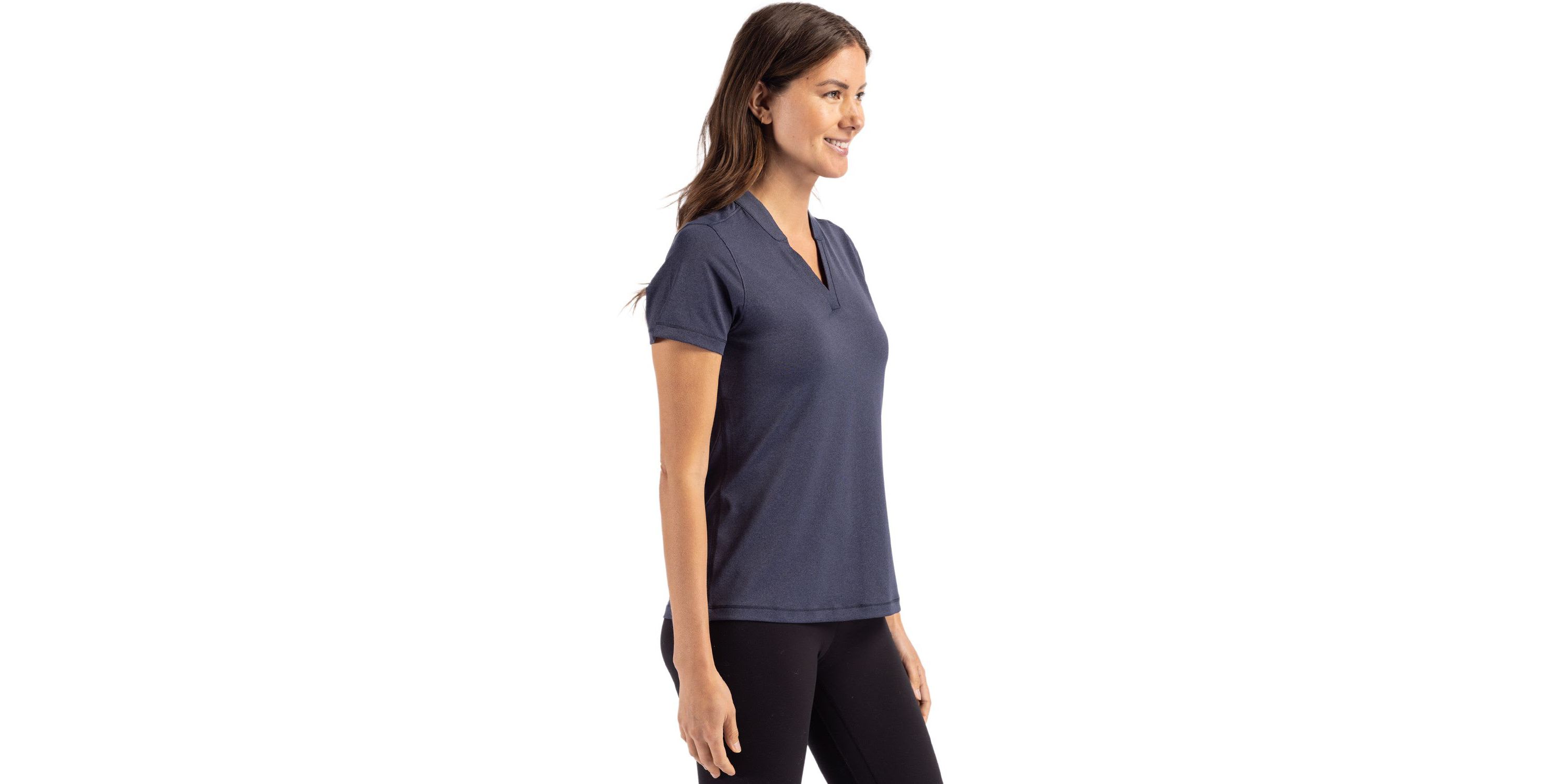 Cutter & Buck Forge Heathered Stretch Womens Blade Top