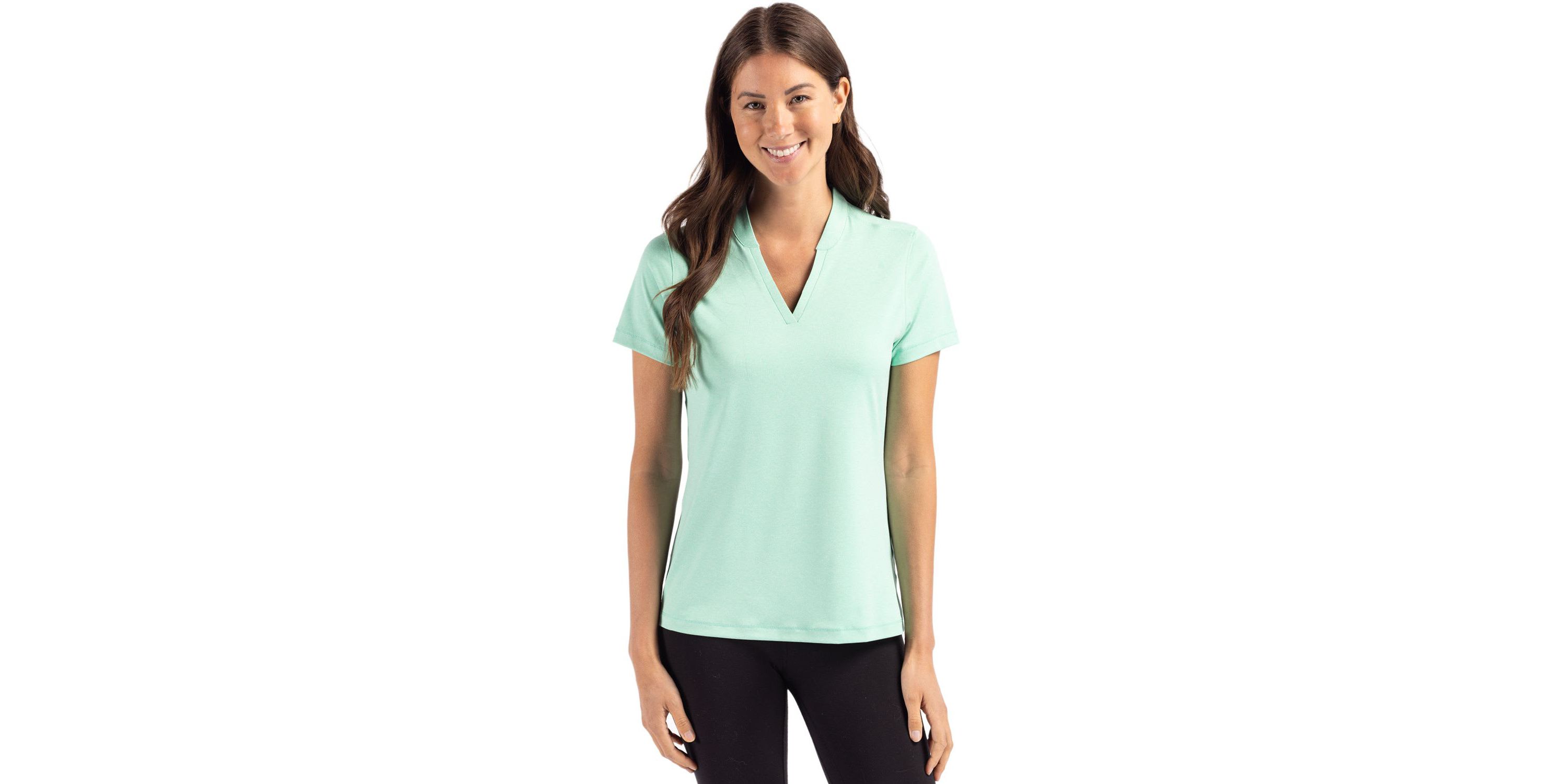 Cutter & Buck Forge Heathered Stretch Womens Blade Top