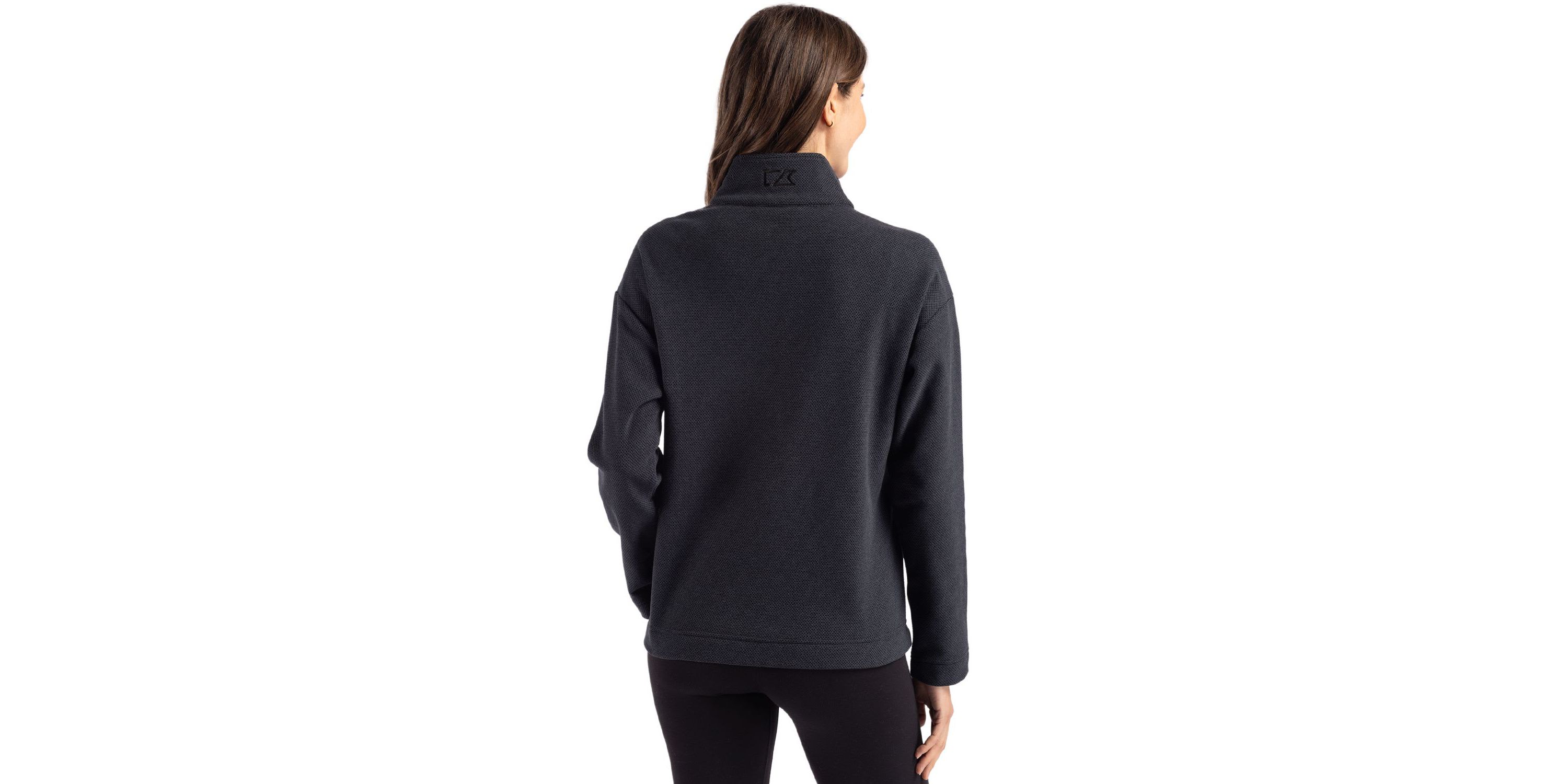 Cutter & Buck Hunts Point Eco Textured Fleece Recycled Womens Snap Pullover