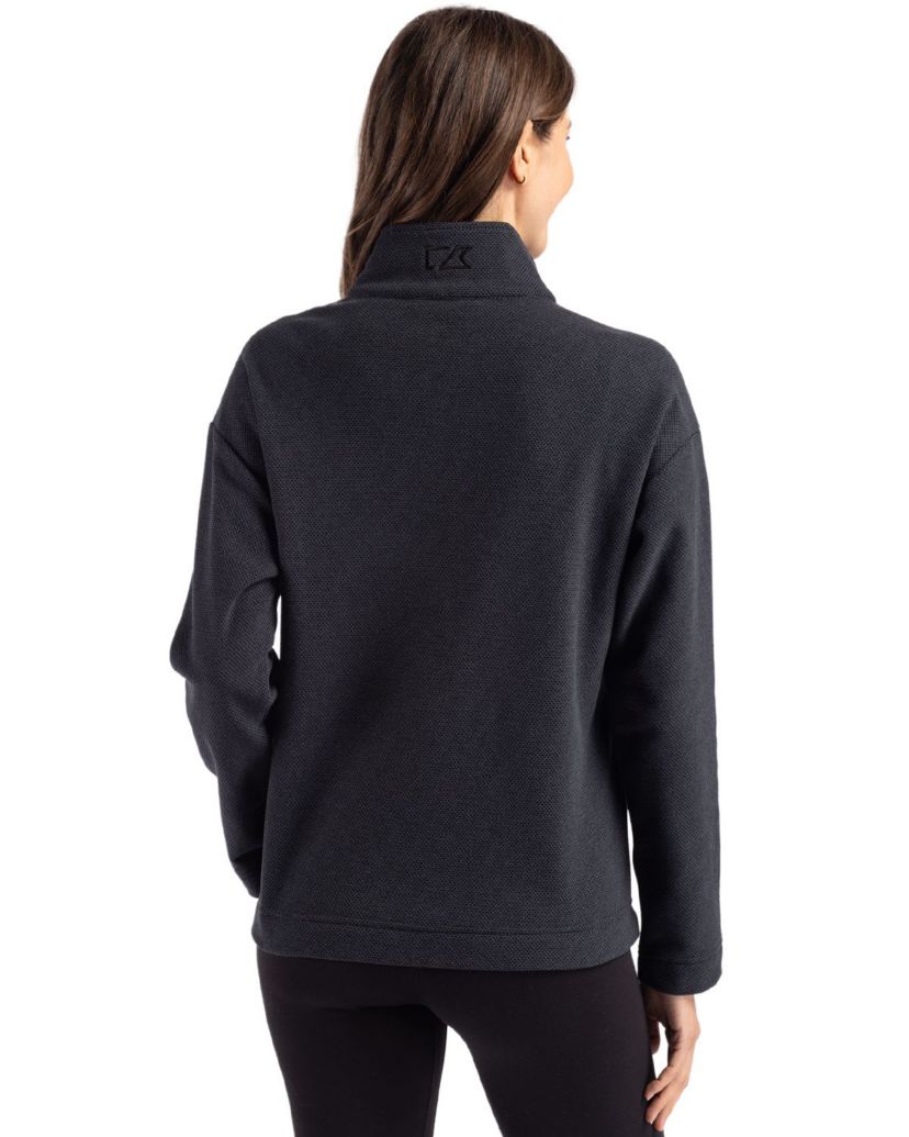 Cutter & Buck Hunts Point Eco Textured Fleece Recycled Womens Snap Pullover