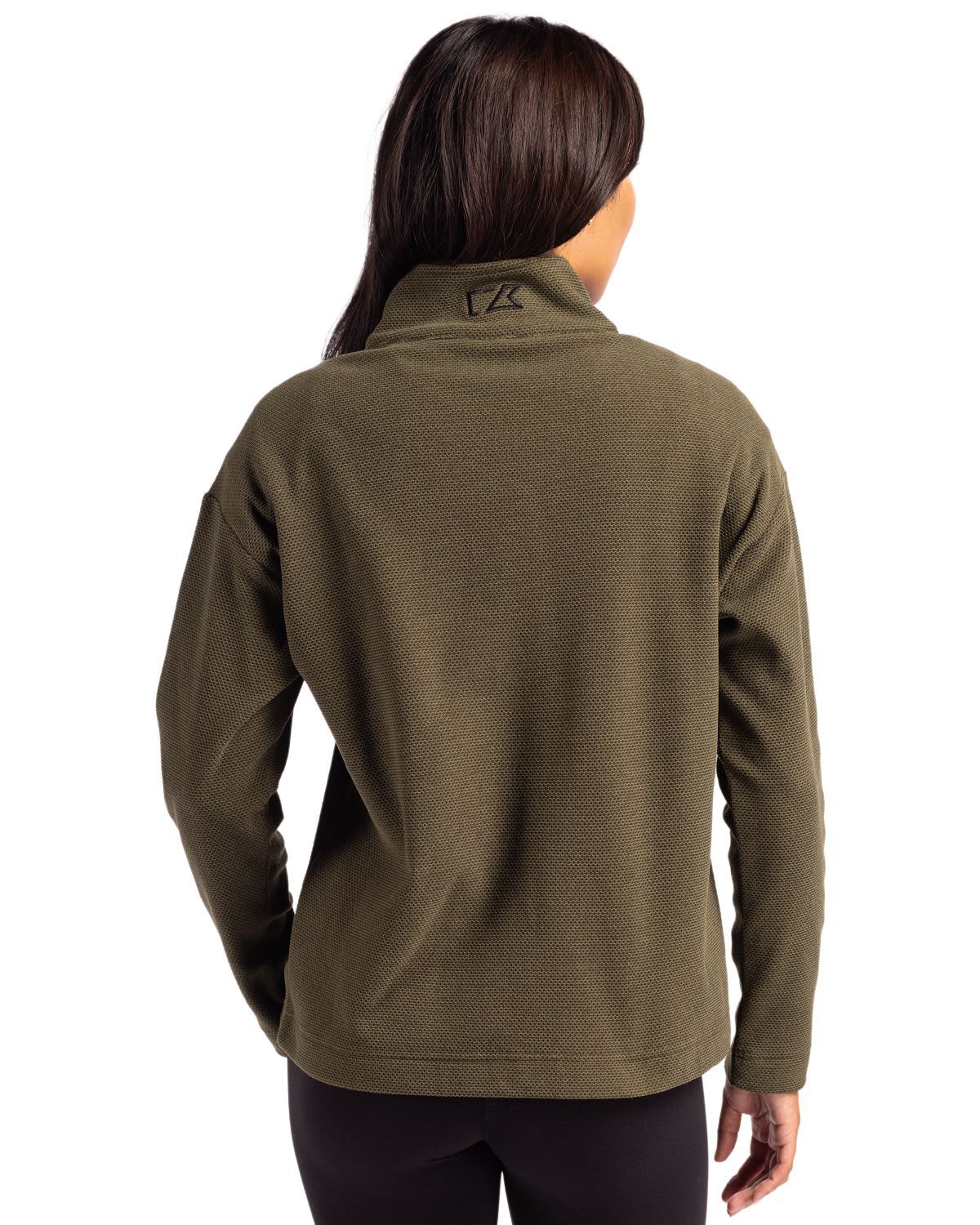 Cutter & Buck Hunts Point Eco Textured Fleece Recycled Womens Snap Pullover