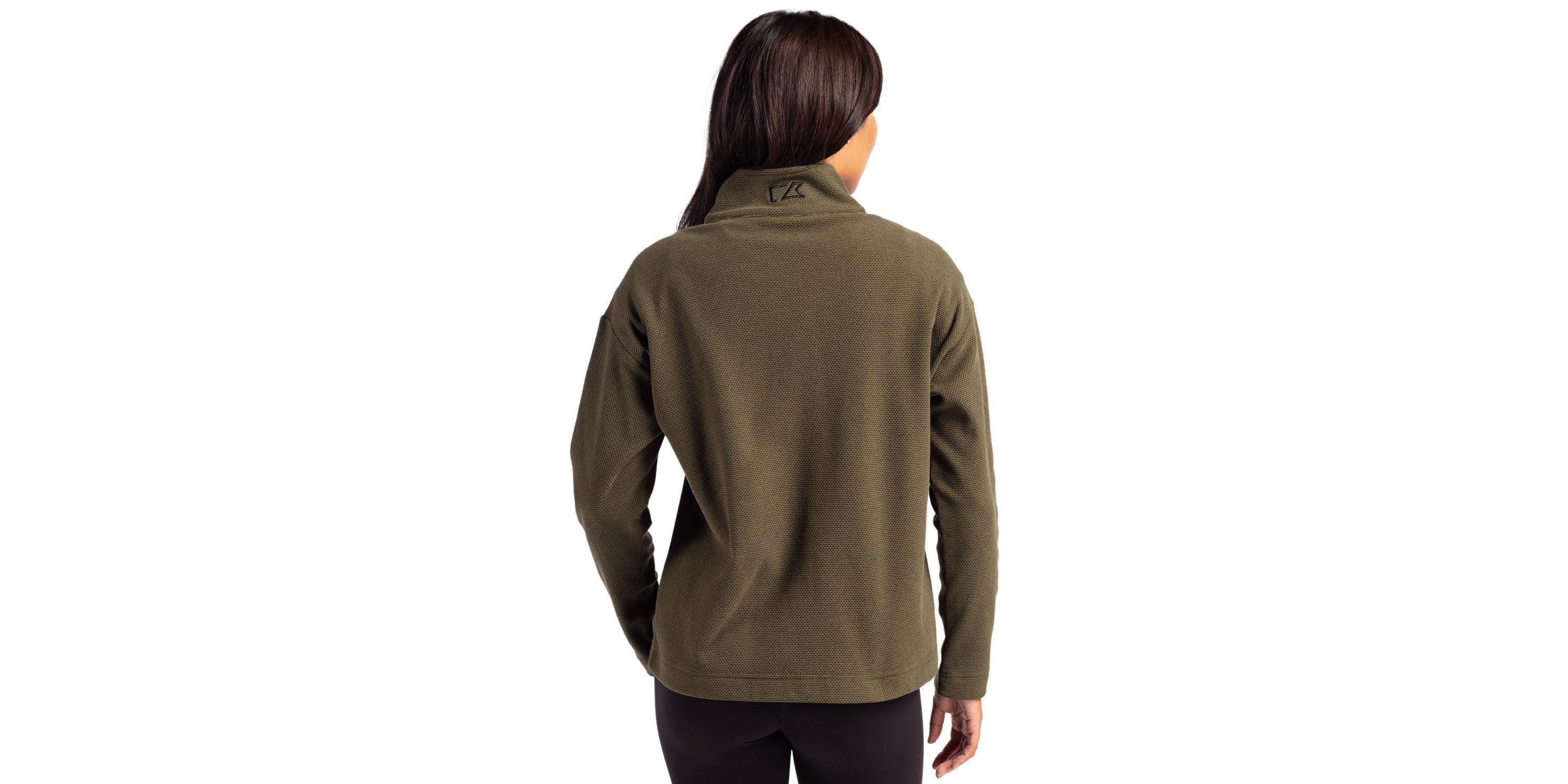 Cutter & Buck Hunts Point Eco Textured Fleece Recycled Womens Snap Pullover