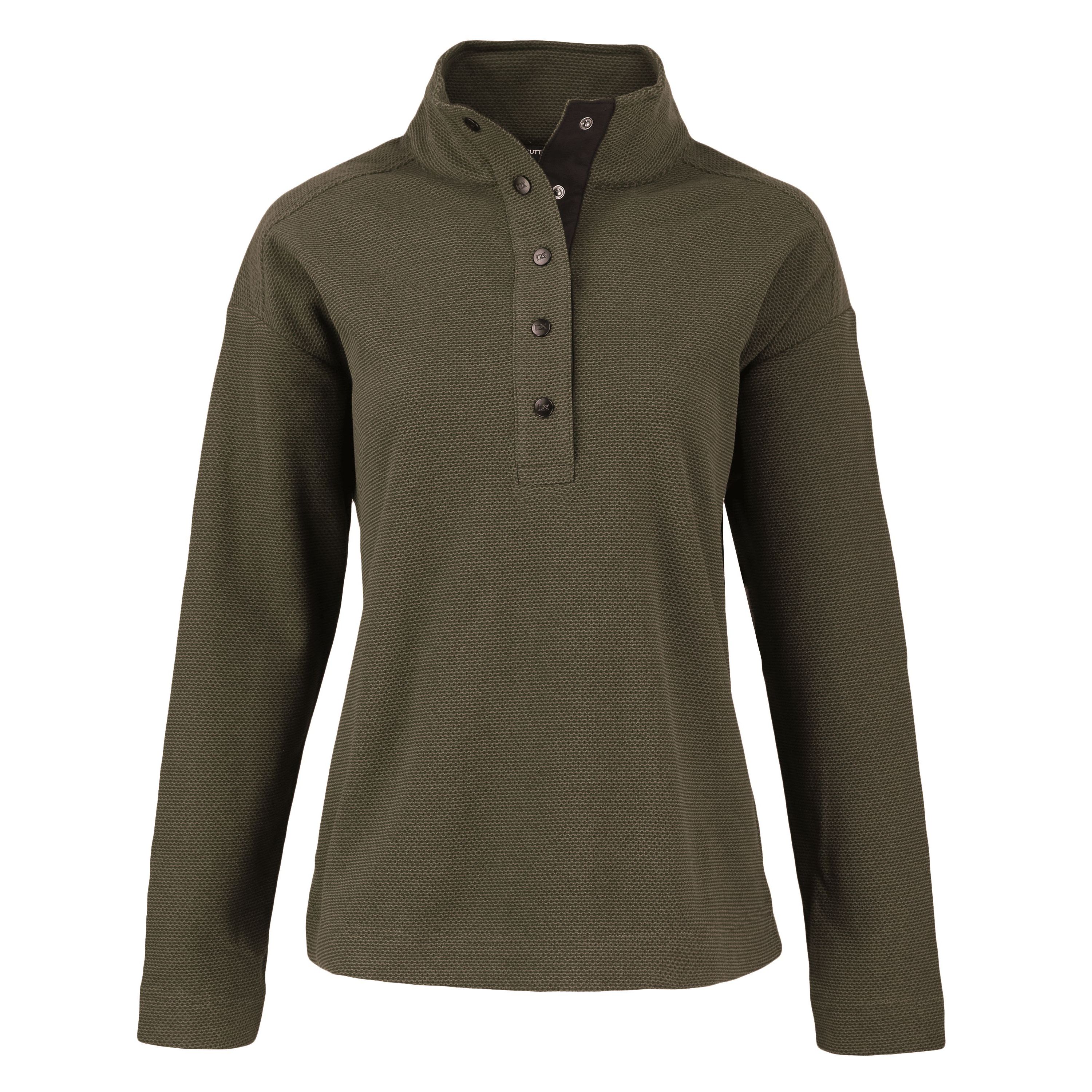 Cutter & Buck Hunts Point Eco Textured Fleece Recycled Womens Snap Pullover
