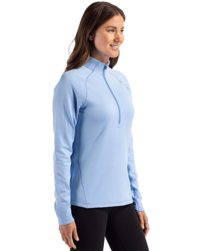 Cutter & Buck Peshastin Eco Fleece Recycled Womens Half Zip Pullover