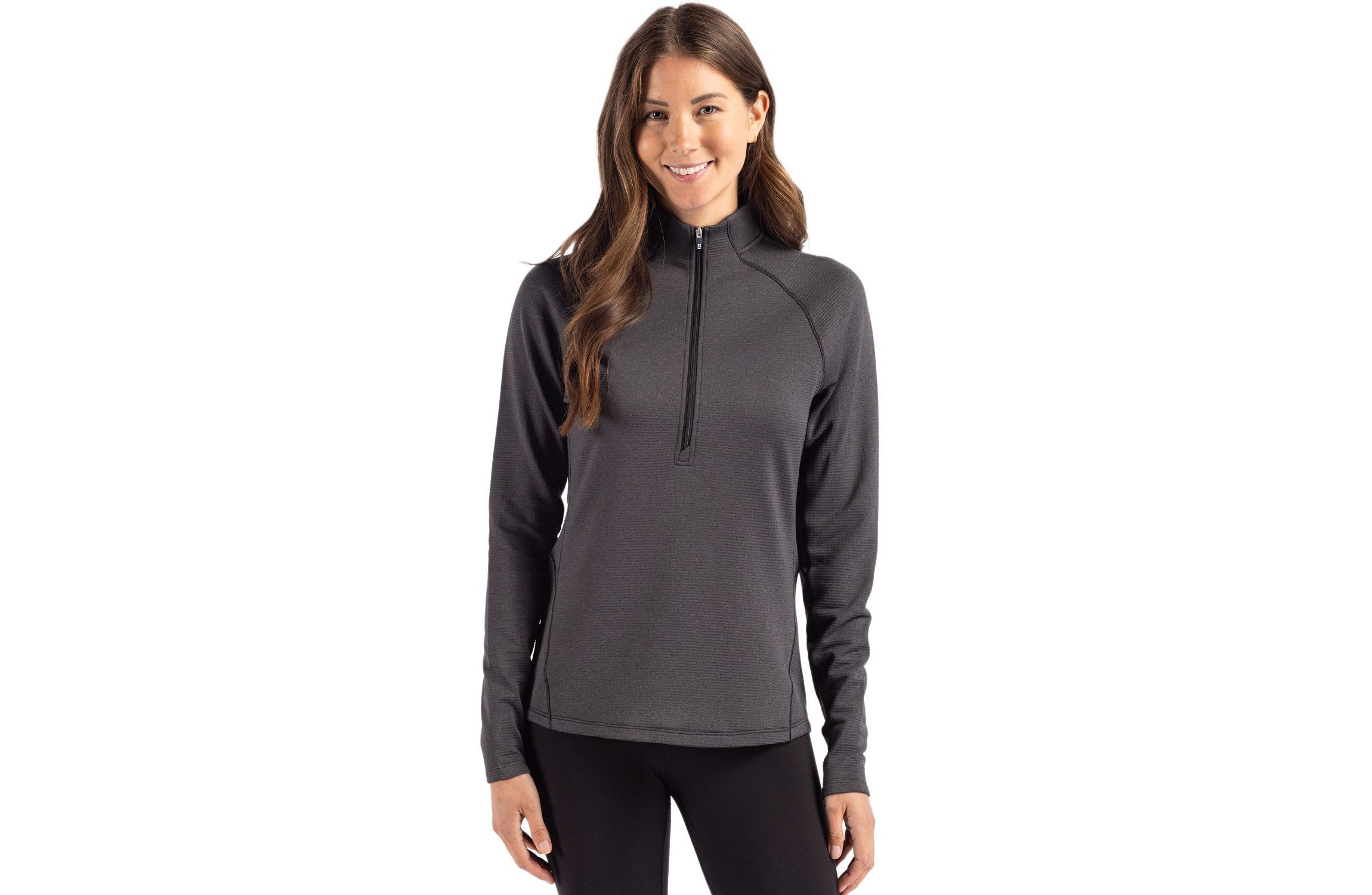 Cutter & Buck Peshastin Eco Fleece Recycled Womens Half Zip Pullover