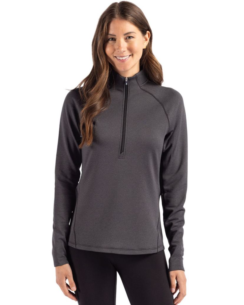 Cutter & Buck Peshastin Eco Fleece Recycled Womens Half Zip Pullover