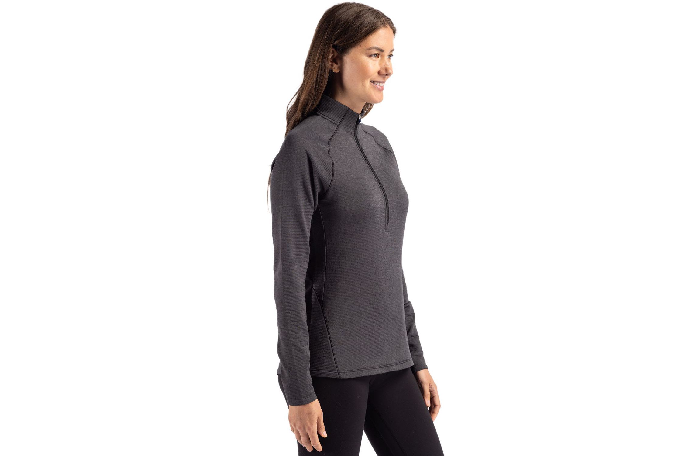 Cutter & Buck Peshastin Eco Fleece Recycled Womens Half Zip Pullover